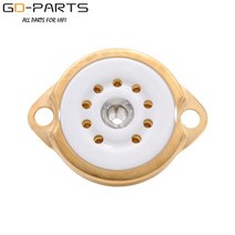 앰프 B9A 9pin 세라믹 튜브 소켓 12AX7 ECC83 6DJ8 EL84 6992 빈티지 Hifi 앰프 DIY 섀시 마운트 1 피스, 02 GZC9-F-G