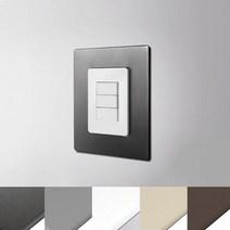 시트지 부착식 스위치 커버 155x200mm 베르블럭 8271, 매트 그레이