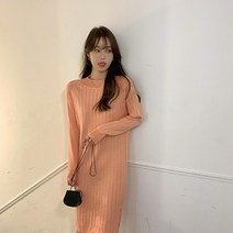 [당일배송] Tamina 니트원피스 라운드 루즈핏 캐주얼 코디