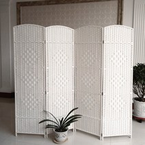 라탄 파티션 가림막 가벽 가리개 침대 병풍 안방, 150x40cm 펀칭
