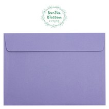 A5 봉투 컬러 봉투 행사 초대장 50장 15.5cmX21.5cm 카드, 심플바이올렛(A5봉투)