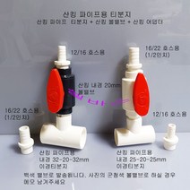셀픽 파이프용 산킹 리엑터 밸브 티 1/2인치 분기 (12/16 16/22) (외경 25mm 산킹 파이프용)-다크그레이 백색, 다크그레이(군청색)