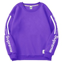 [슈프림] 특양오버핏맨투맨 더블사이드라인