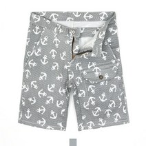 이지핏 마린 패턴 반바지 남자바지 여름반바지 남자반바지 면반바지 캐주얼바지 남자여름바지 5부반바지 남자반바지코디 패턴반바지