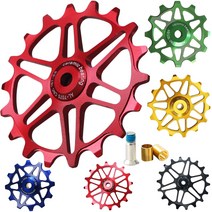 12T 14T 16T 18T 자키 휠 리어 디레일러 세라믹 풀리 도로 자전거 가이드 롤러 Shimano Sram GX XX1 X01 Eagle NX 12 Speed, Green