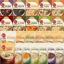 CJ 비비고죽 햇반소프트밀 골라담기 전복 소고기 단호박 버섯야채 누룽지닭백숙 통단팥 녹두닭 동지팥 들깨버섯 새우계란 삼선해물 낙지김치 불낙 파우치죽, 05. CJ 비비고 누룽지 닭백숙죽 280g