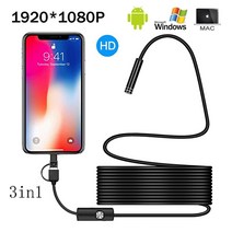 배관내시경 카메라 하수구내시경 1080P 풀 HD USB 안드로이드 카메라 내시경IP67 1920x1080 1m 2m 5m 마이, 04 5m_02 Hard Cable