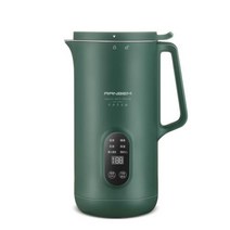 죽 제조기 죽만는드기계 죽만들기 휴대용 전기 주스 믹서기 주방 두유 기계 350ml 멀티 쿠커 끓는 컵 콩 우유 쌀 페이스트 메이커, GREEN 2 buttons+UK
