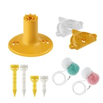 GT-43Y Coms 크라운 고무 골프티 43mm 세트