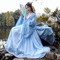 호위무사옷 여성 중국 전통 민속 의상 소녀 한 왕조
