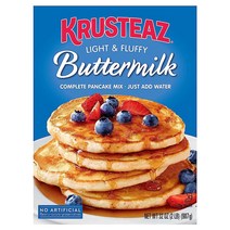 Krusteaz Complete Buttermilk 팬케이크 및 와플 믹스 가볍고 푹신함 9464ml(32온스) 박스, 384 Oz (24 Lb) (Pack of 12)