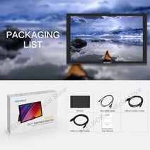 34인치모니터 와이드 세로 모니터 FEELWORLD-DH101 10.1 인치 터치 스크린 패널 휴대용 USB c타입 HDMI 호환 컴퓨터 PS4 스위치 Xbox One 노트북용 P, [01] Standard