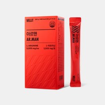 웰릿 아르맨 5000 mg 고함량 L 아르기닌 엘 아르지닌 남성 여성, 1개, 14포