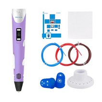 DEWANG- Sango YTB 블로거 위한 동일한 3D 인쇄3d펜 들위한 DEWANG 펜 LCD 스크린 가진 그림 인쇄 PLA 아 bs 필라멘트 생일 선물 기술 3d 플라스틱 소, 05 pink and gift