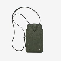 [메종마틴마르지엘라] [명품] 스티치 넥 폰 파우치 카프스킨 카키 S56UI0226P445