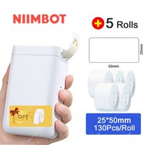 날인기 Niimbot D101 플러스 열 라벨 프린터 휴대용 포켓 메이커 전화 홈 오피스 사용 미니 인쇄 기계, 07 D101 Add 5 White XL