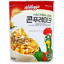 켈로그 콘 푸레이크 시리얼, 1.2kg, 2개
