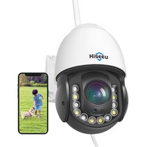 Hiseeu 아웃도어 무선 30배 광학줌 3MP 감시카메라 WIFI CCTV