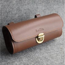 프론트 새들 바이크 리어 클래식 오토바이 자전거 사이드백 스쿠터 가방, darkcoffee