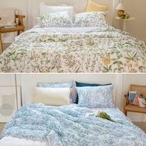 [바자르] 풍기인견 여름차렵 이불베개세트(Q/K겸용)