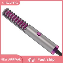 다운펌기계 남자옆머리누르기 옆머리누르기 다운펌 LisaPro-신상품 미니 헤어 스트레이트너 브러시 수염, 01 CN