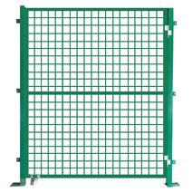 안전 메쉬 휀스 철망 울타리 그물망 철조망 게이트 난간 창고 작업장 접는 문 안뜰 채소밭, 높이1.5미터x폭1미터 단일문