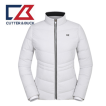 커터앤벅 커터앤벅골프 여성 핀 스트라이프 구스다운 골프점퍼