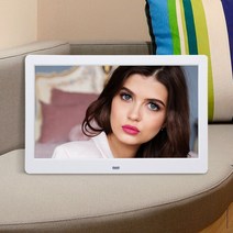 디지털액자 전자액자 전자앨범 LCD 사진 프레임 101 인치 HD 디지털 1024x600 초박형 LED 전자 앨범 홈 인, 02 Ivory White 32G_02 미국 플러그