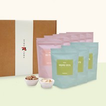 미미주 4호 선물세트 생강 만난 호두정과 생강칩 편강, 1) 생강만난호두 5팩+생강칩 3팩