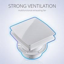 환풍기 4 인치 추출기 배기 팬 공기 환기 팬 환기 화장실 욕실 주방 추출기용 벽 창, AU Adapter_4Inch, AU Adapter+4Inch, 4Inch