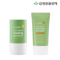 김정문알로에 [김정문알로에] 큐어 수딩 선젤 선크림 50ml+쿨링 선스틱