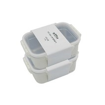 하츠 데코 스텐 밀폐용기 세트 CKA-5205Y (1.2L 2개)