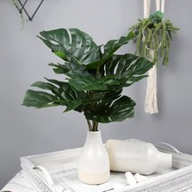 마쉬매리골드 조화 몬스테라 부쉬 36cm, NA619585, 선택:NA619585