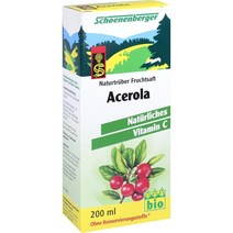 [독일 내수 정품](아세로라) ACEROLA SAFT Schoenenberger 200ml, 1개