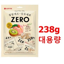 [롯데제과] 제로 후르츠젤리 238g 설탕제로 당류제로 ZERO, 1개