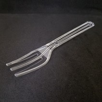 미니포크 투명 11cm 개별포장, 1개, 100개