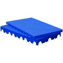 플라스틱 깔판 고강도 팔레트 지게차 중량 파렛트, 두꺼운 둥근 구멍 1000x800x50mm, 1개