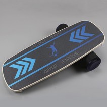 스노우보드데크 스노보드 스노우보드 세트 바인딩 chanrich 밸런스 보드 스노우 보드 서핑 요가 훈련 장비 균형 훈련 특수 자작 나무 연습 보드, 블랙블루 밸런스 플레이트 + 롤러, 73cm