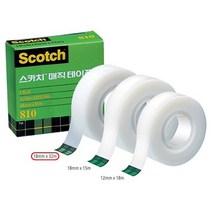 3M스카치 매직테이프 리필 18mm 32m박스144개입