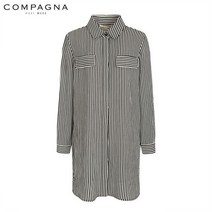 꼼빠니아 스트라이프 롱 셔츠-CF19RC0203061A