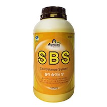 [농팜아그로] 에스비에스[SBS 1000ml] - 토양개량제 포기관주 점적관수 뿌리발근제 배수불량 토양 추천 모두싹 땅부자 칼마 캡마그, SBS1000ml 1병