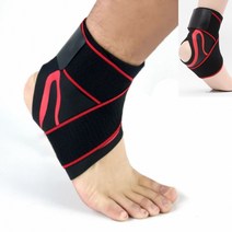 라이프랩 발목지지대 발목밴드 발목스트랩 얇은발목보호대 축구발목보호대 등산발목보호대M 2P레드