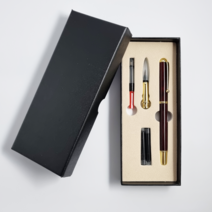 파인맨 붓펜 세트 서예 캘리그라피 캘리 세필 후리펜, 검정 붓펜세트(리필잉크14개)