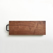 [바우하우스] 북미산 호두나무 도마 모던핸들 플레이트 4015