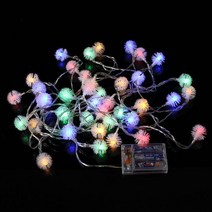 40구 눈송이 와이어 전구/ 6M 믹스컬러 장식전구, 단품