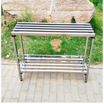 철제 야외 벤치 대기 의자 휴식 옥외 공원 테라스 카페 발코니, 길이너비높이100x24x602층수납카트