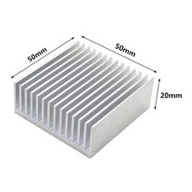 전자 LED 칩 냉각 열 분산을 위한 내밀린 알루미늄 싱크 방열기, 04 50x50x20mm