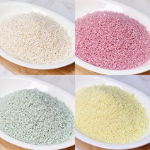 유과용 한과용 쌀튀밥 (흰쌀 쑥 백년초 치자), 쌀튀밥(흰색) 100g, 1개, 100g
