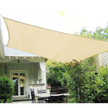정원 그늘막 테라스 화분 차광막 천막 햇빛가리개 선쉐이드 차양막 가림막 사각 옥상 방수, 베이지 0.6×1m