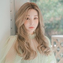 30대 여성 수제통가발 긴앞머리 빌드펌 여자가발, S, 내츄럴블랙
